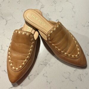 Genuine Jack Rogers Tan Mules, 7 1/2